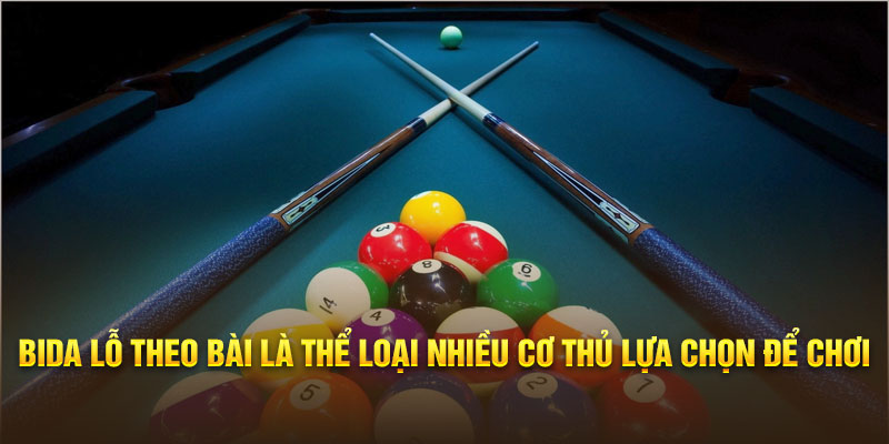 Bida lỗ theo bài là thể loại nhiều cơ thủ lựa chọn để chơi